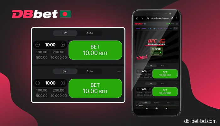 Place your bet, step 4